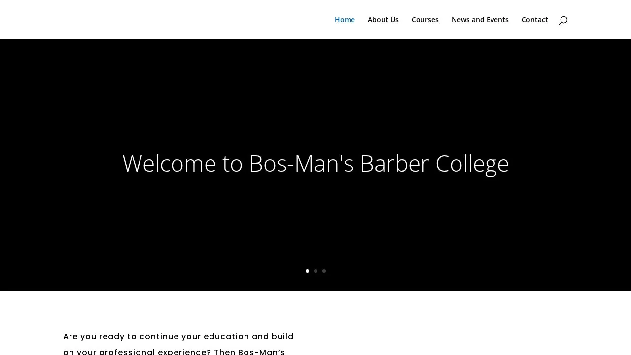 Bos Man's Barber College campus