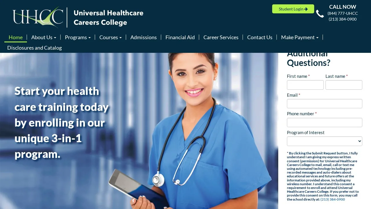 Universal Healthcare Careers College campus