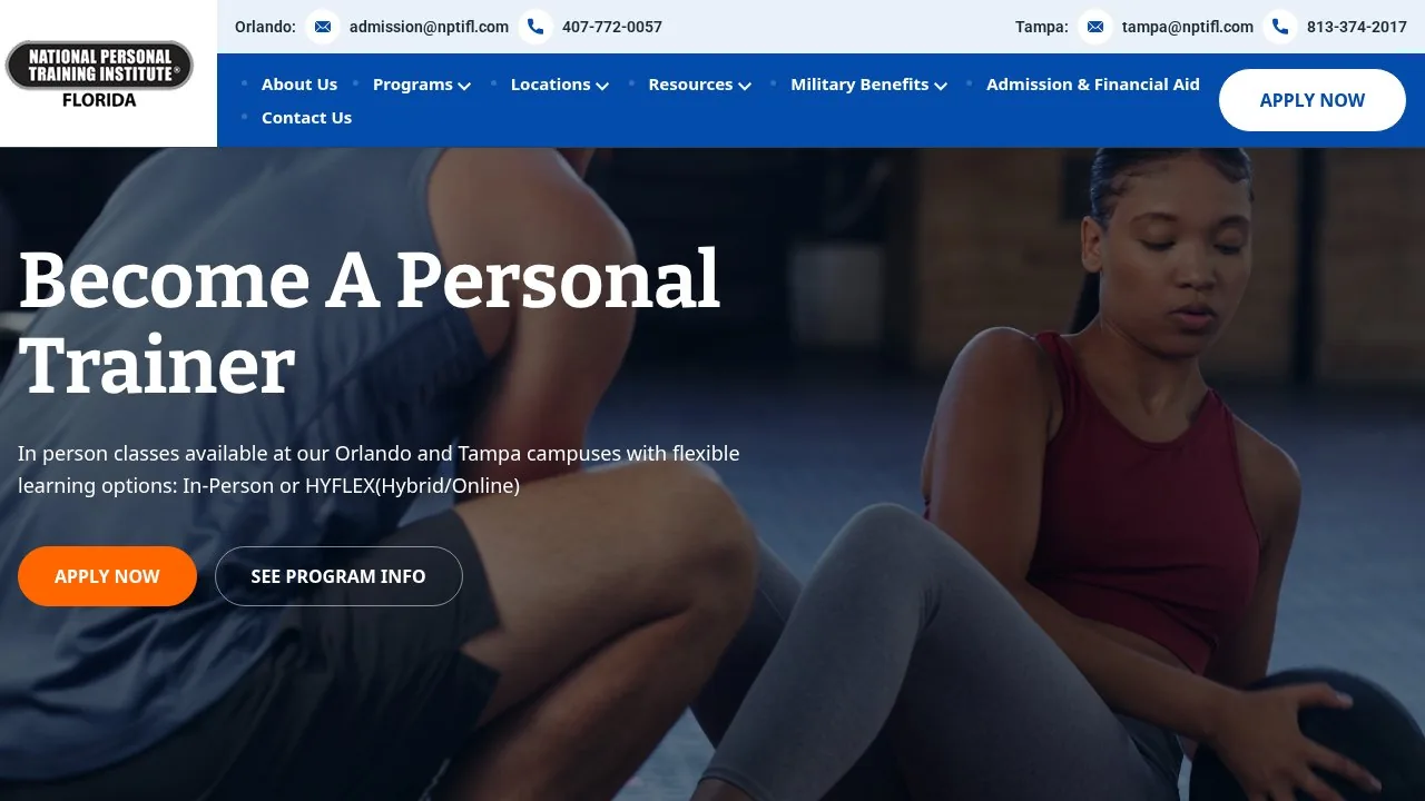 National Personal Training Institute Orlando campus