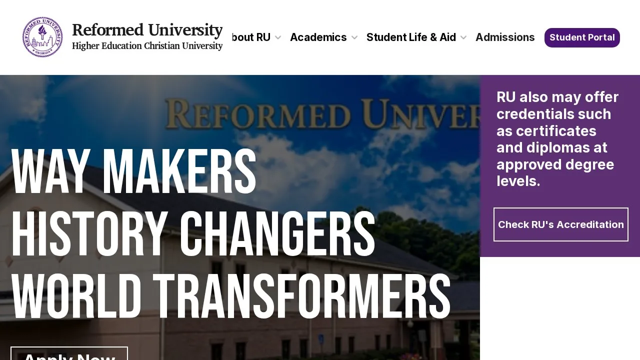 Reformed University campus