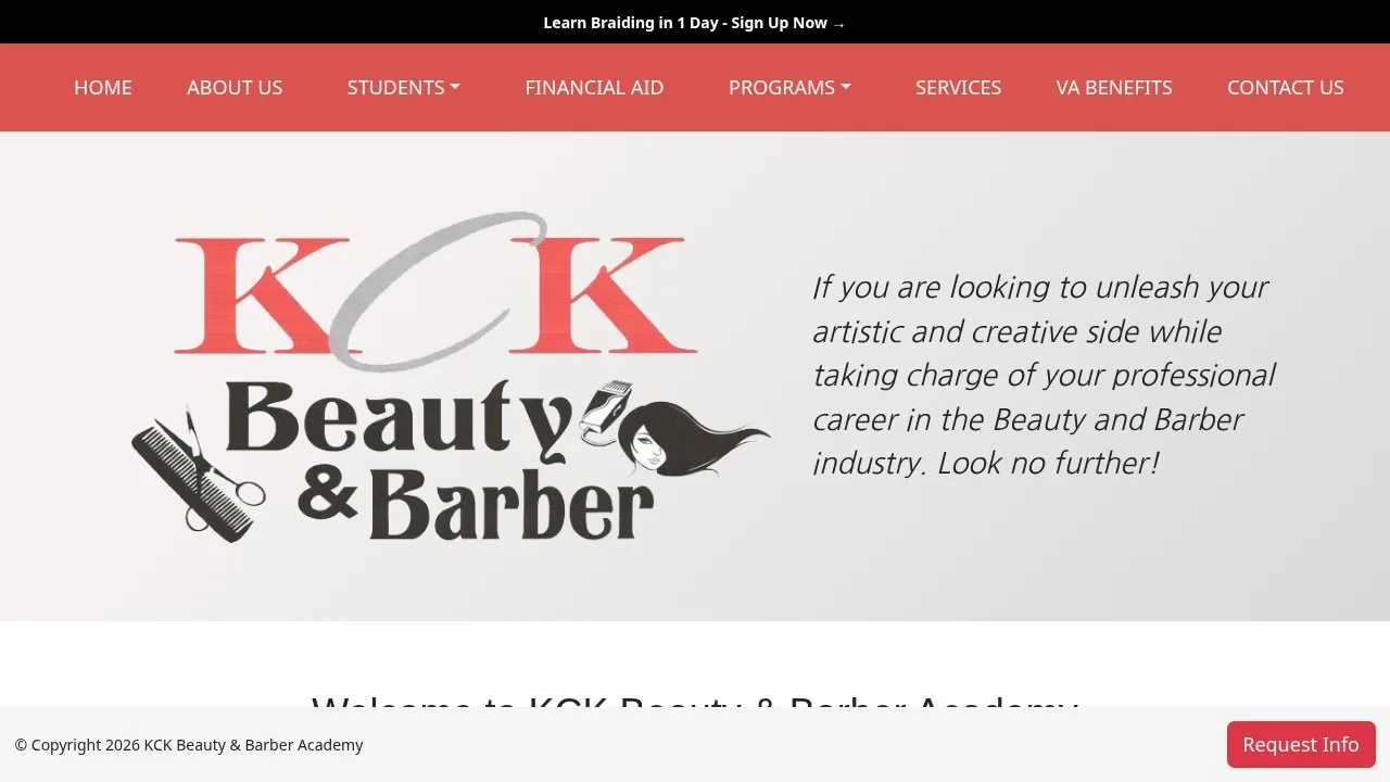 KCK Beauty And Barber Academy campus