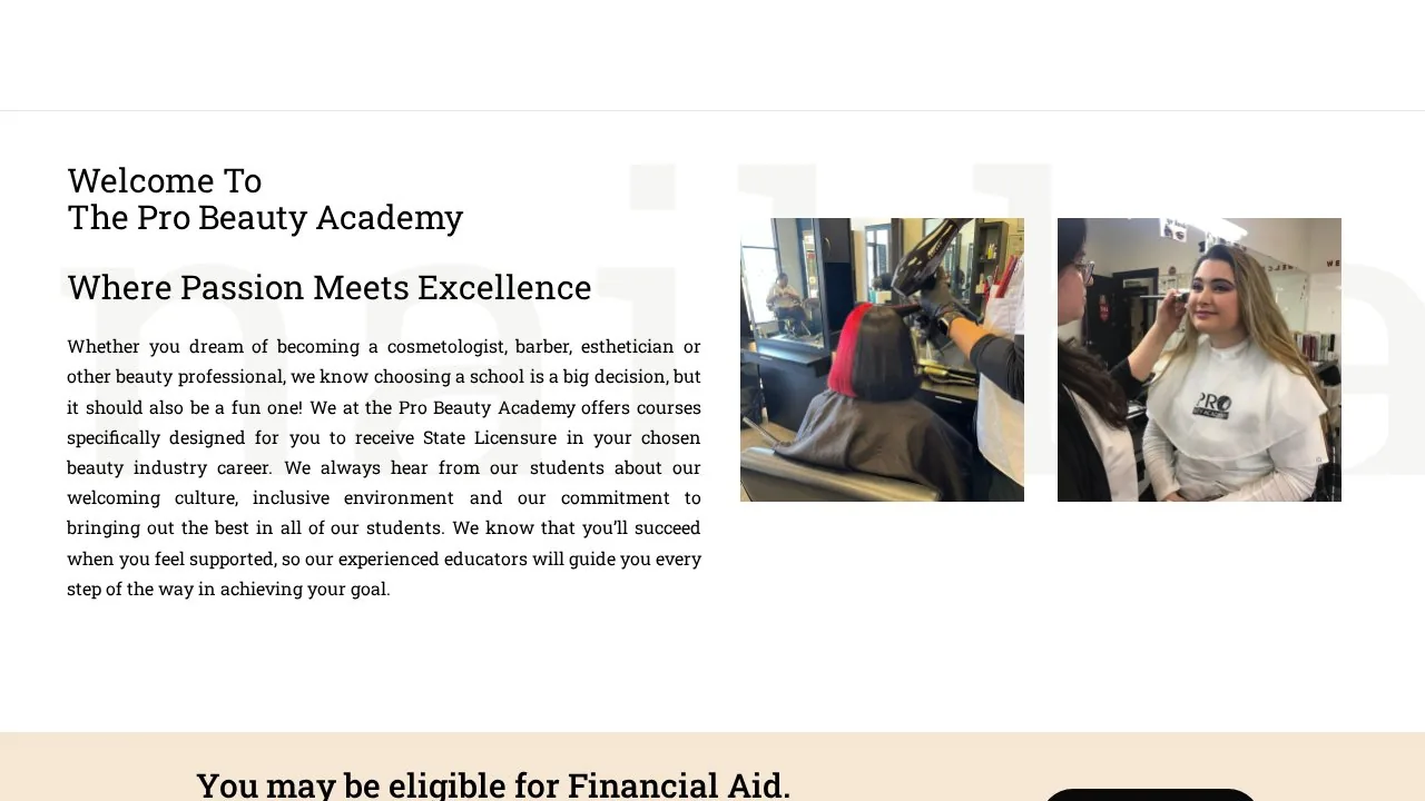 Pro Beauty Academy campus