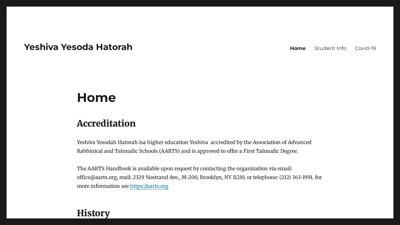 Yeshiva Yesoda Hatorah campus